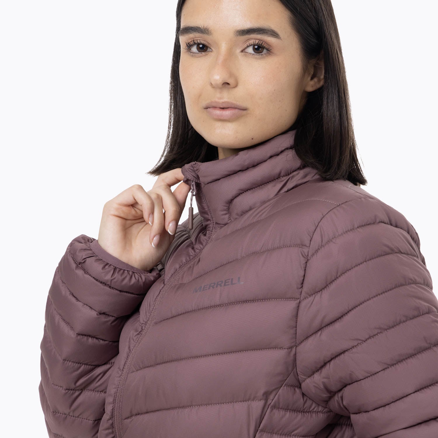 PARKA MUJER FULL ZIPPER MORADO MERRELL - 5