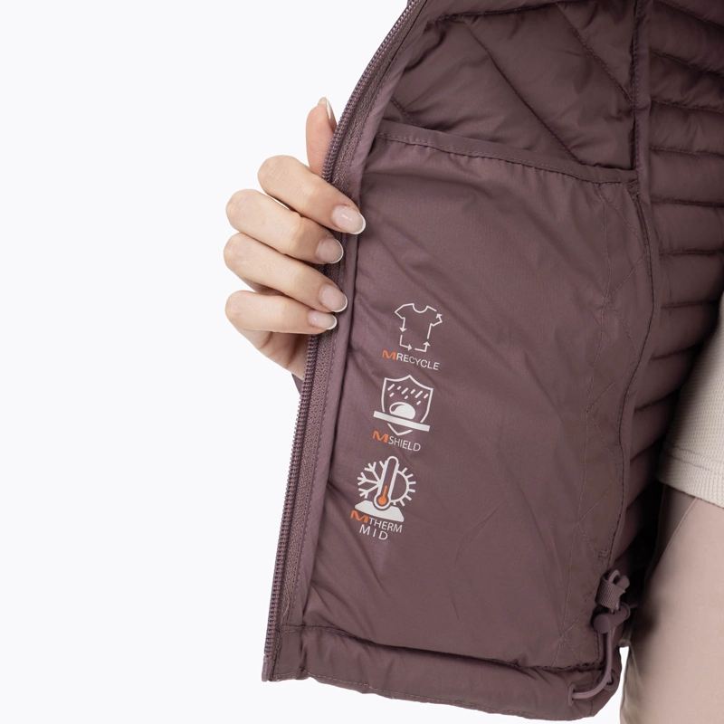 PARKA MUJER FULL ZIPPER MORADO MERRELL - 7