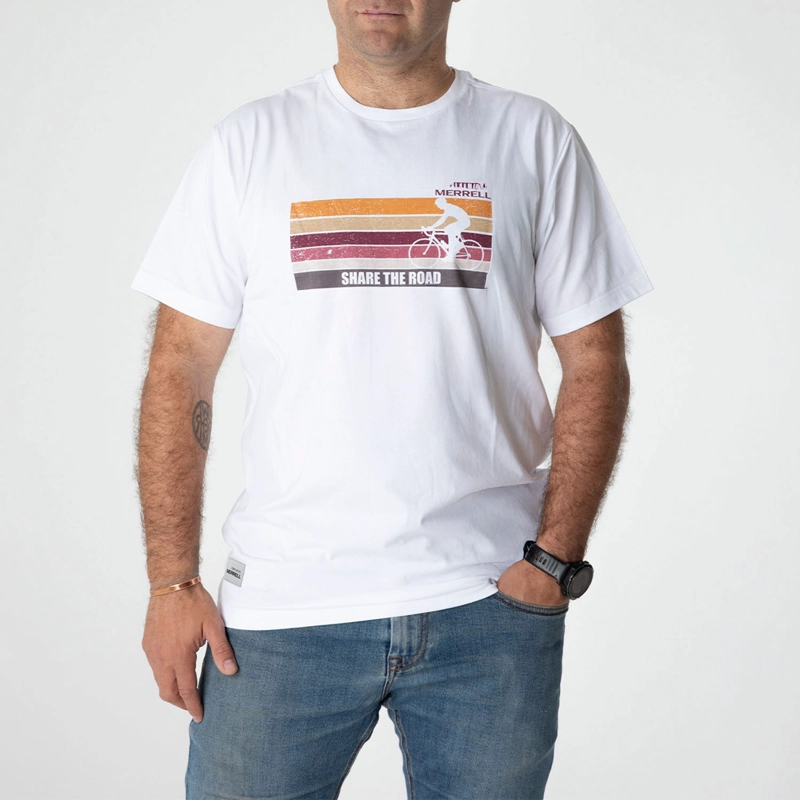 POLERA MC HOMBRE FIREFLIES HI RIDER BLANCO MERRELL - 1