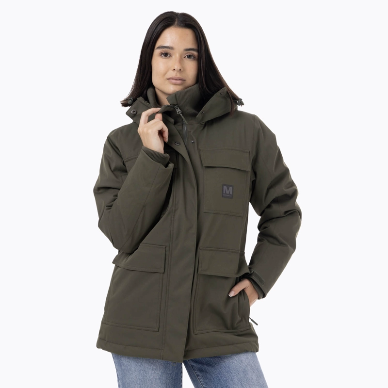 PARKA MUJER LONG VERDE MERRELL - 1