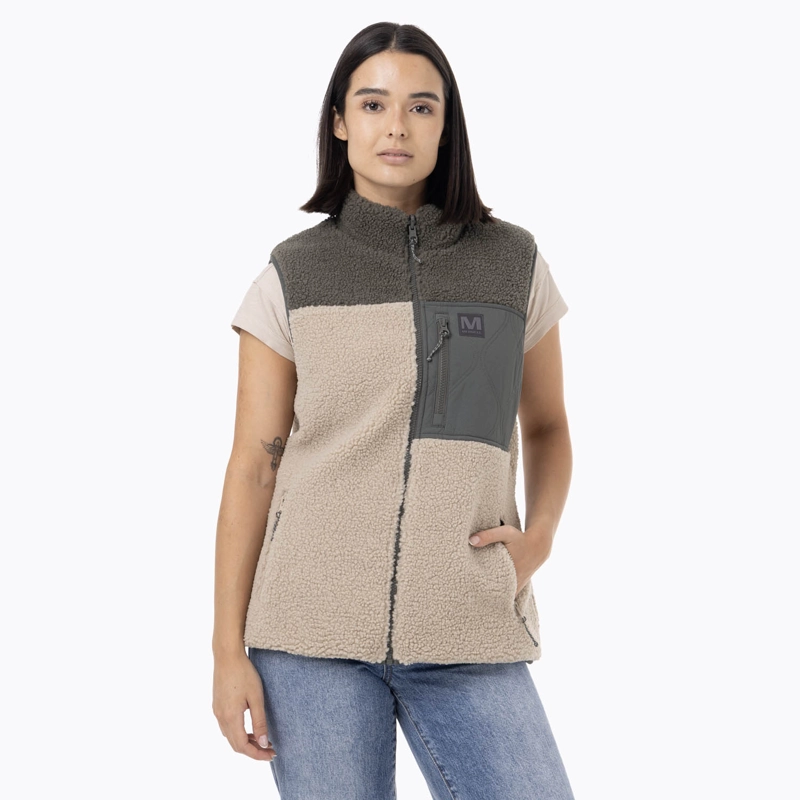 MERRELL POLAR SIN MANGAS MUJER SHERPA REVERSIBLE VERDE MERRELL