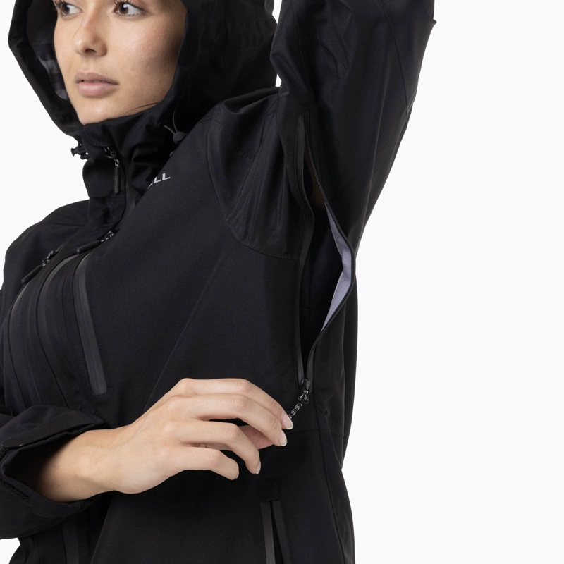 IMPERMEABLE MUJER FULL ZIPPER HARDSHELL NEGRO MERRELL - 9
