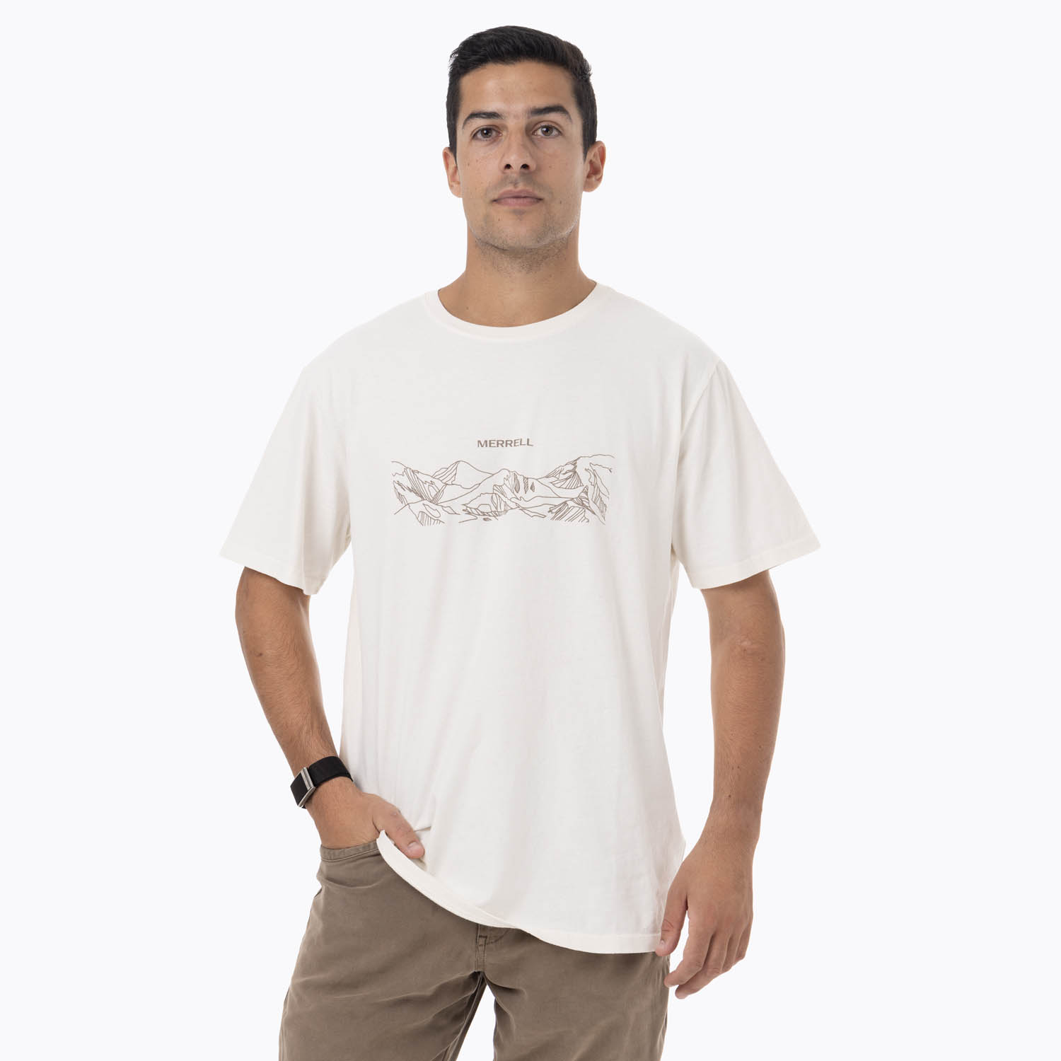 MERRELL POLERA MANGA CORTA HOMBRE EDEUS BLANCO MERRELL