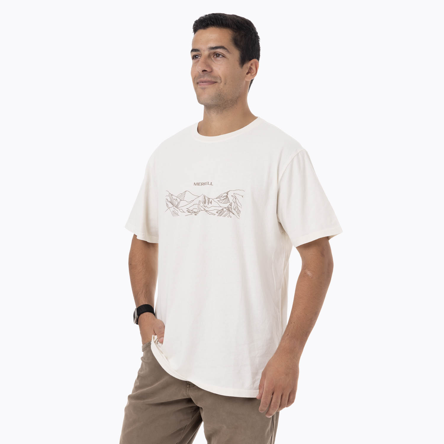 POLERA MANGA CORTA HOMBRE EDEUS BLANCO MERRELL - 2