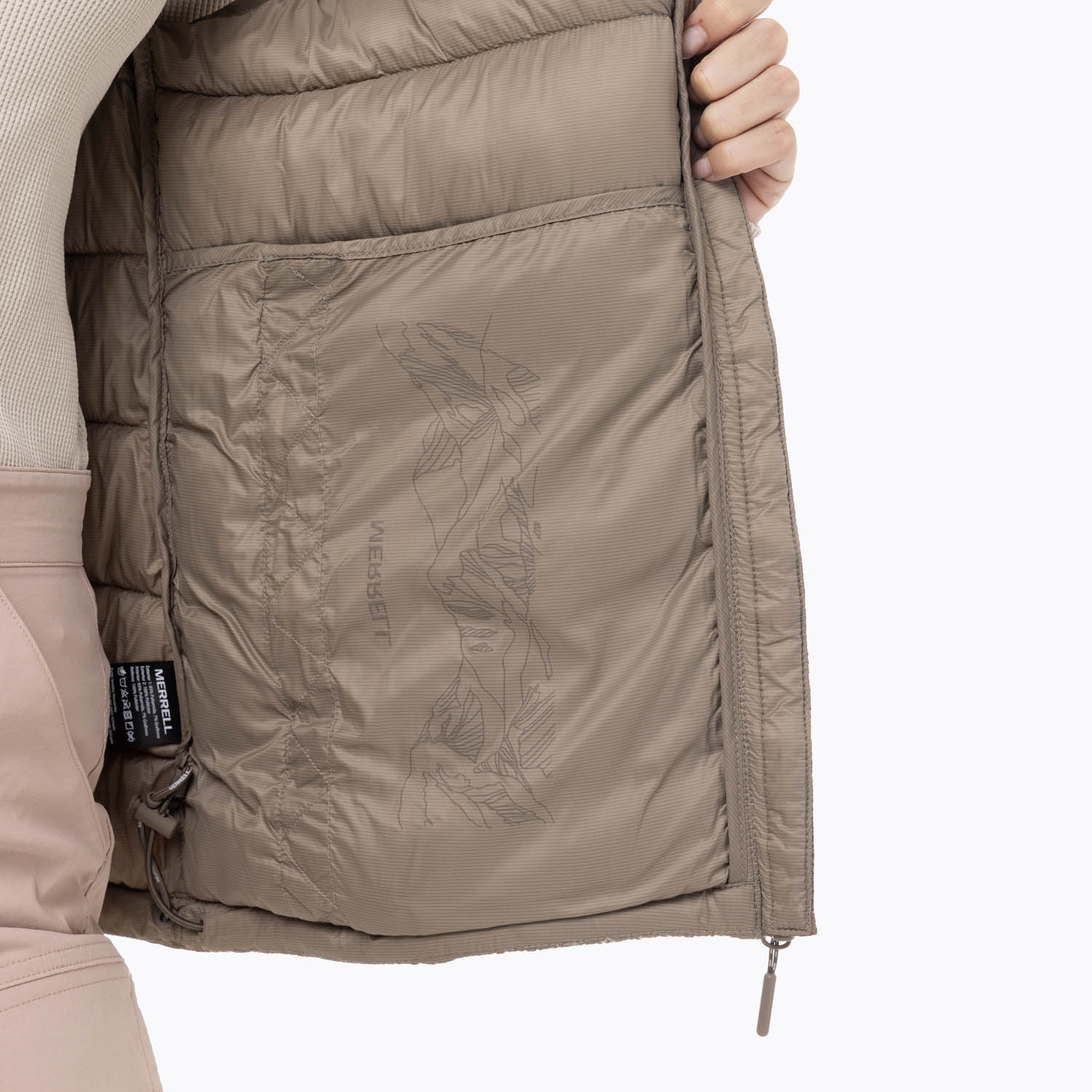 PARKA SIN MANGAS MUJER HAZEIS CAFE  MERRELL - 8