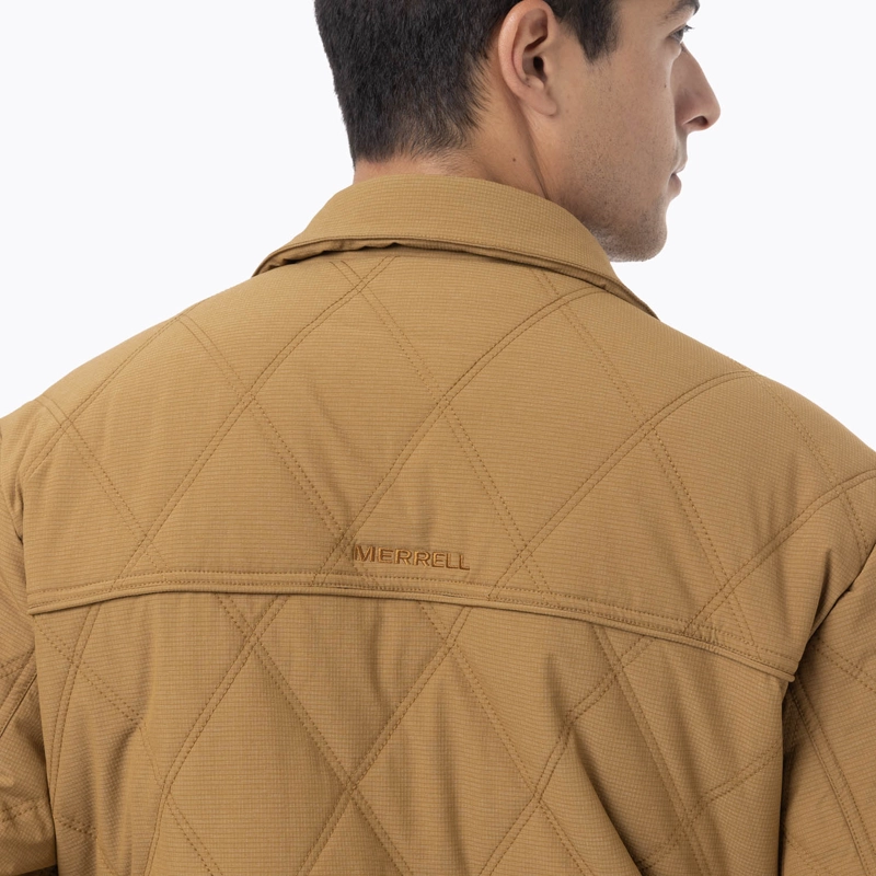 CHAQUETA HOMBRE HALEES FULL ZIPPER MOSTAZA MERRELL - 6
