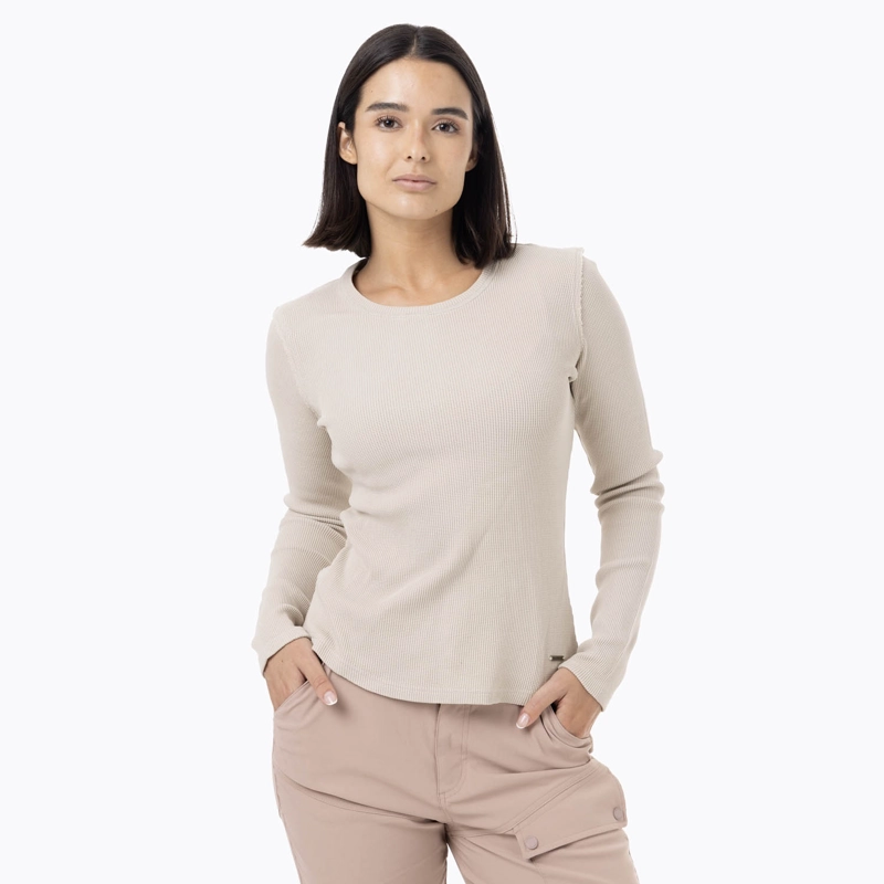 POLERA MANGA LARGA MUJER OSLO BEIGE MERRELL - 2