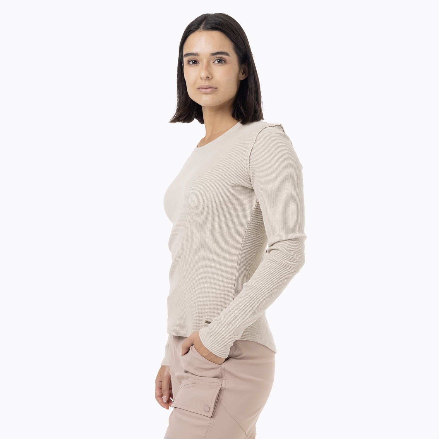 POLERA MANGA LARGA MUJER OSLO BEIGE MERRELL - 4