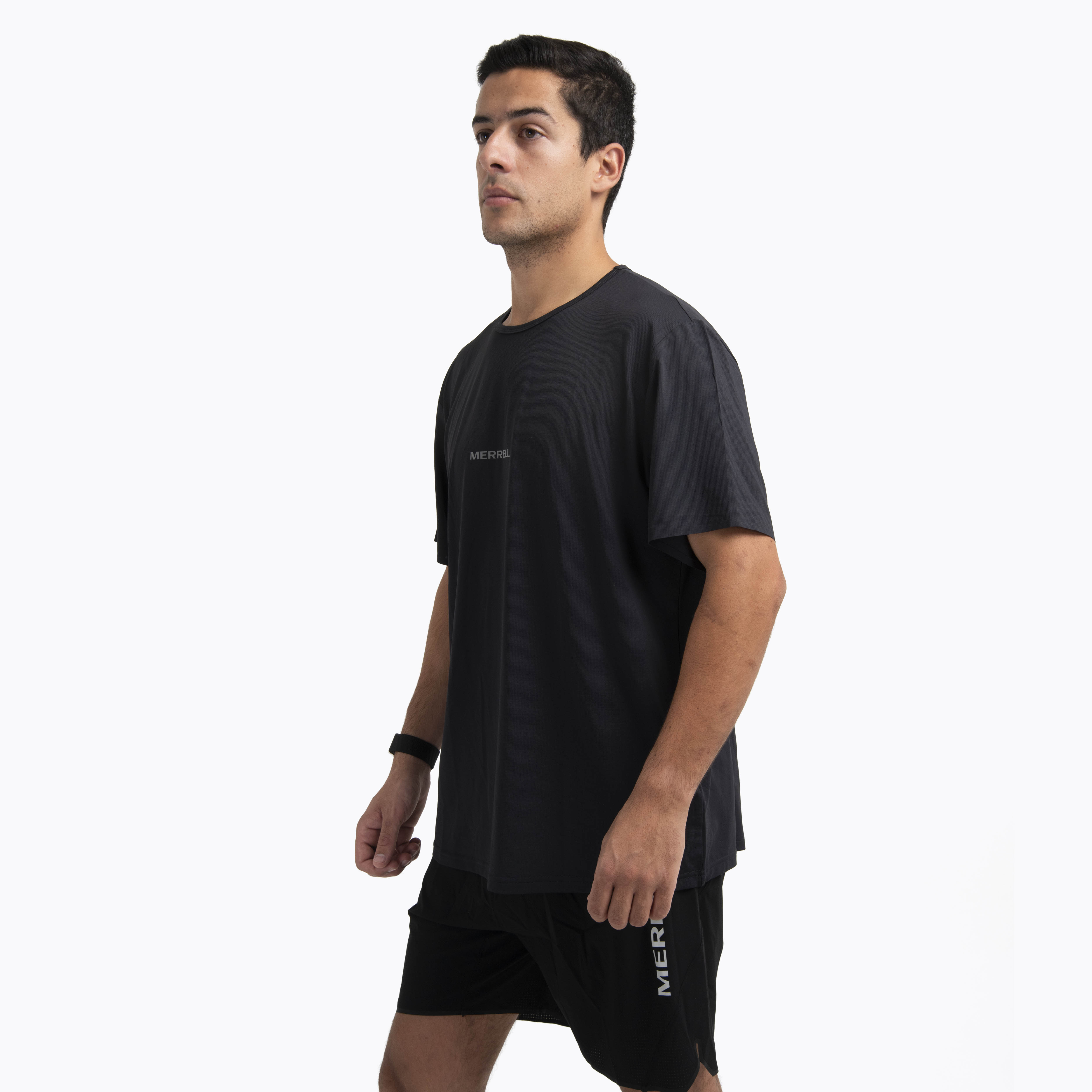 POLERA MC HOMBRE LIGHT WEIGHT TRAIL NEGRO MERRELL - 2