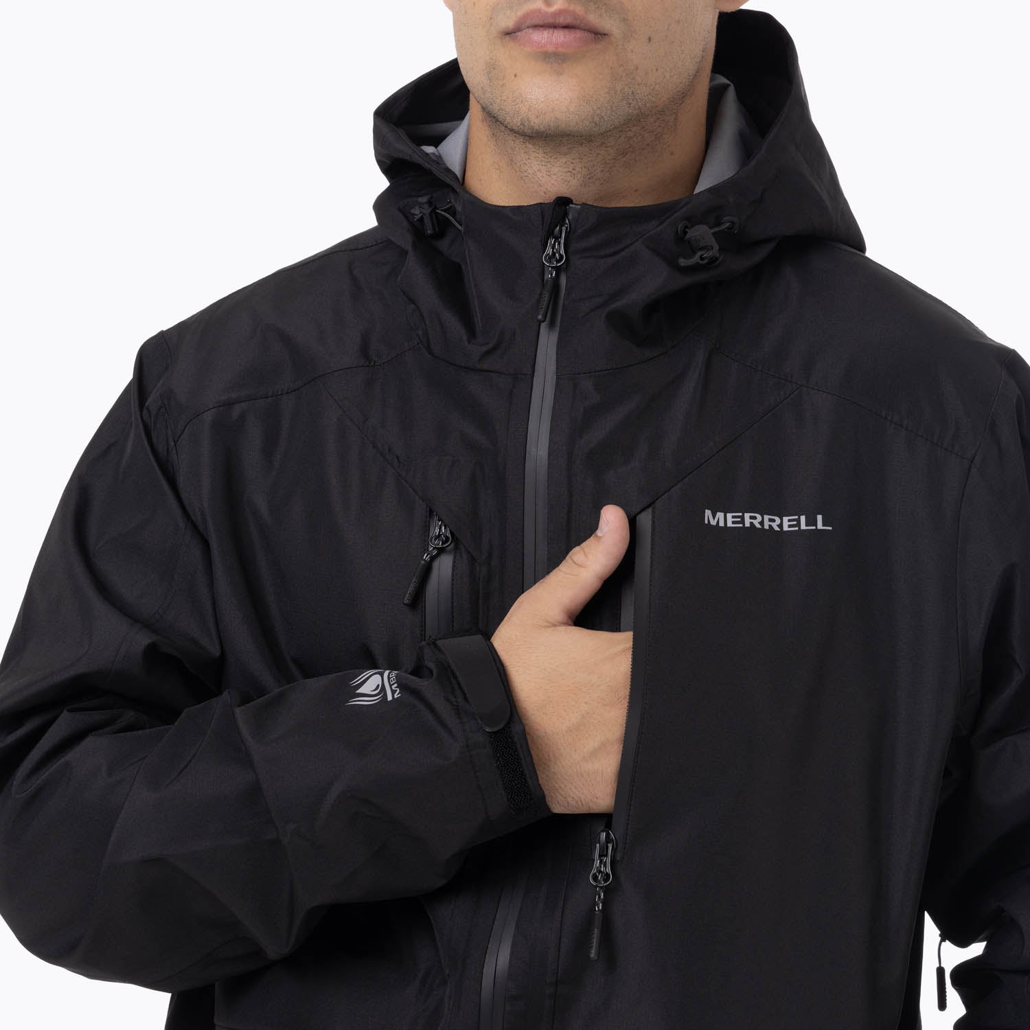 IMPERMEABLE HOMBRE ARKAON HARDSHELL NEGRO MERRELL - 5