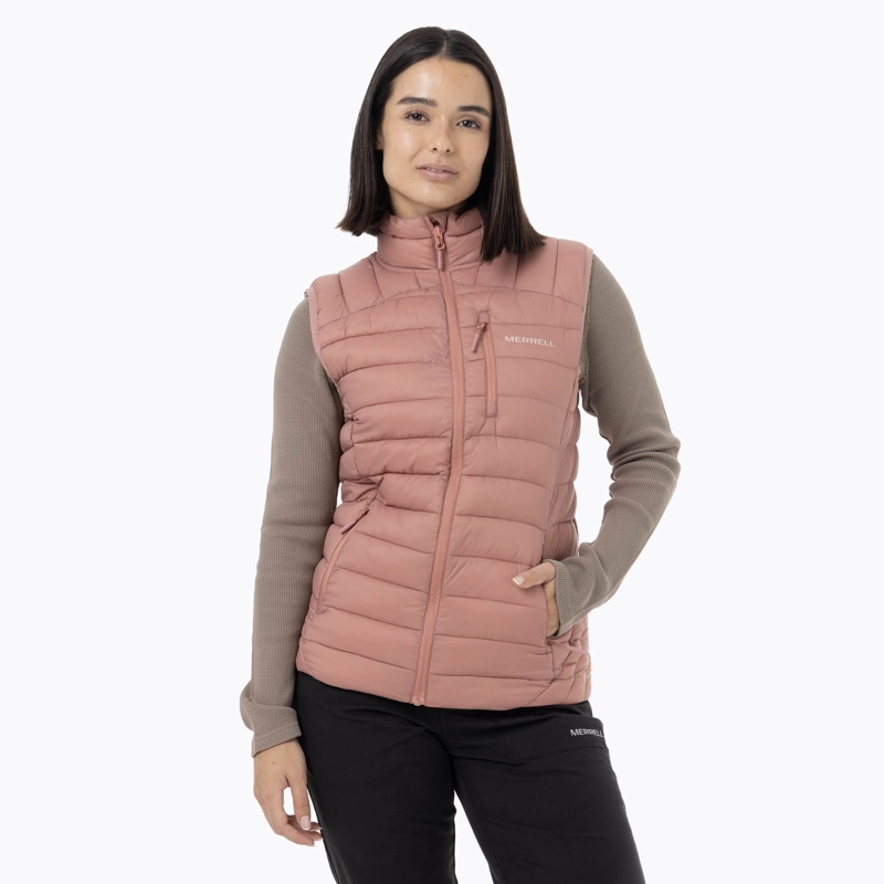 PARKA SIN MANGAS NYLON MUJER INNOKO ROSADO MERRELL - 1