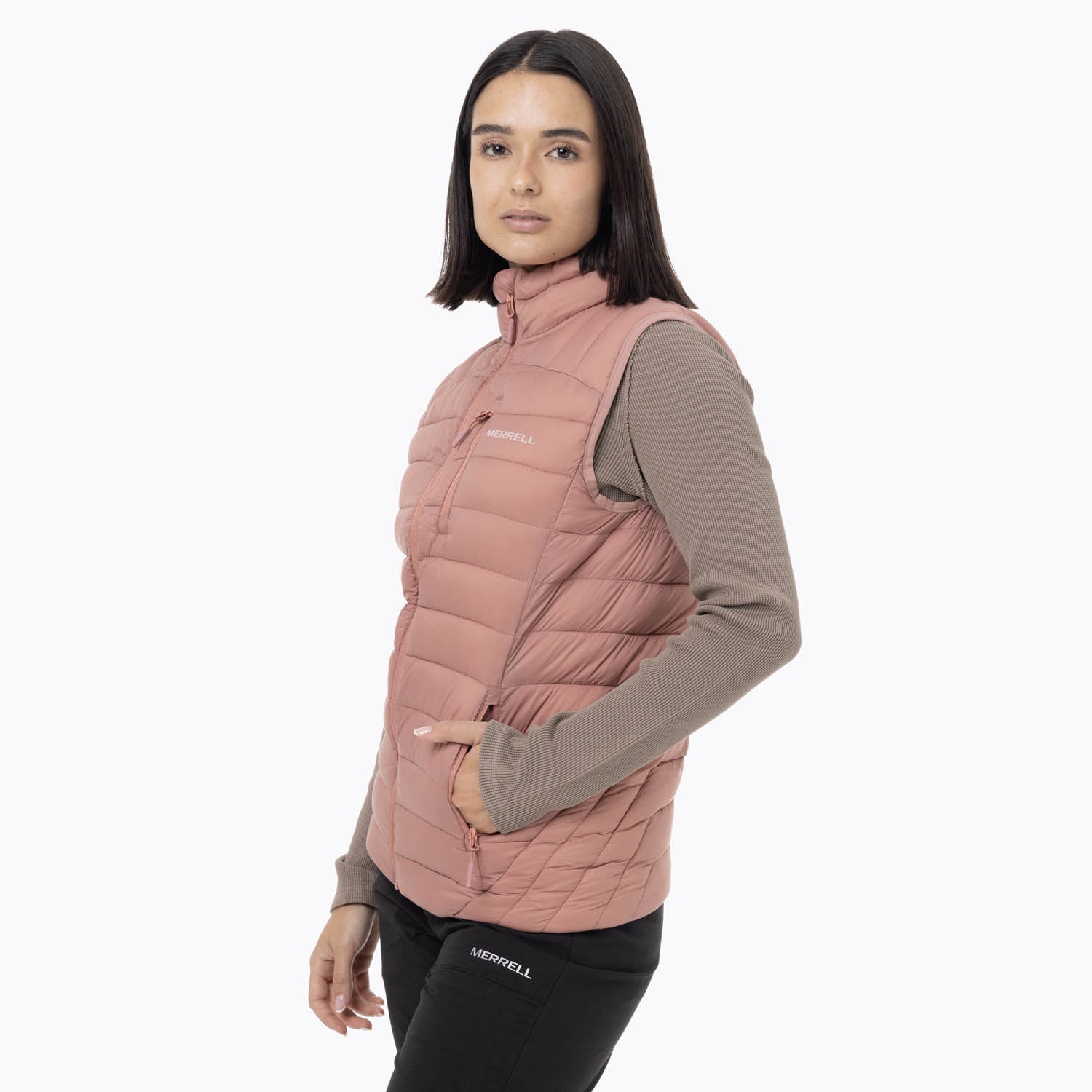 PARKA SIN MANGAS NYLON MUJER INNOKO ROSADO MERRELL - 5