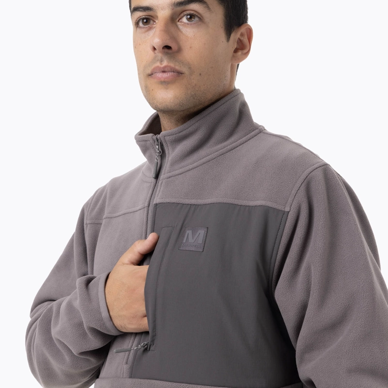 POLAR HOMBRE D SNAP MICROFLEECE GRIS OSCURO MERRELL - 6