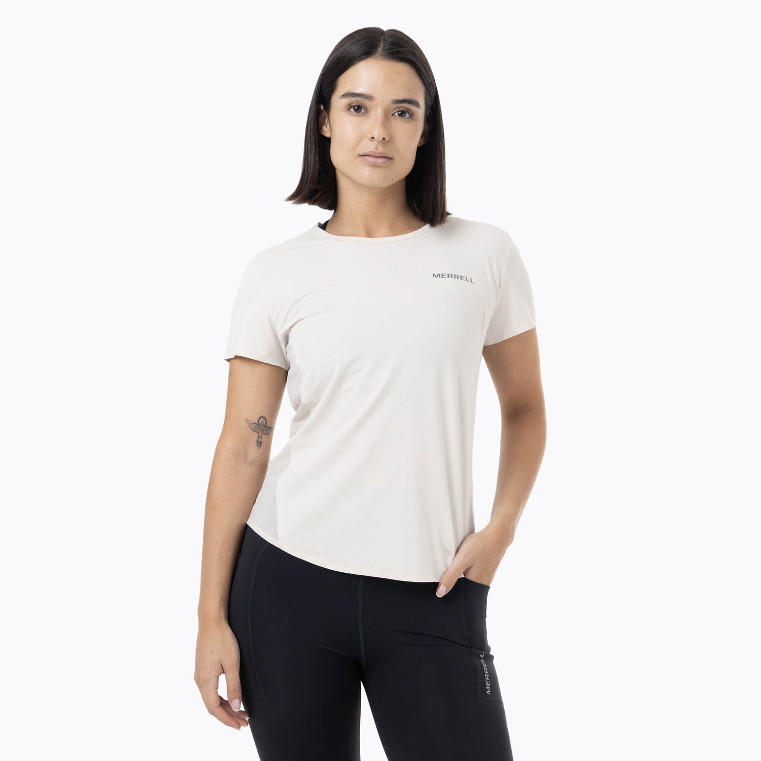 MERRELL POLERA MC MUJER LIGHT WEIGHT TRAIL CREMA MERRELL