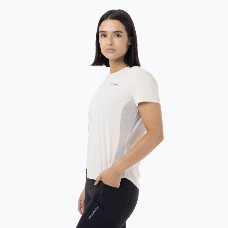 POLERA MC MUJER LIGHT WEIGHT TRAIL CREMA MERRELL - 2