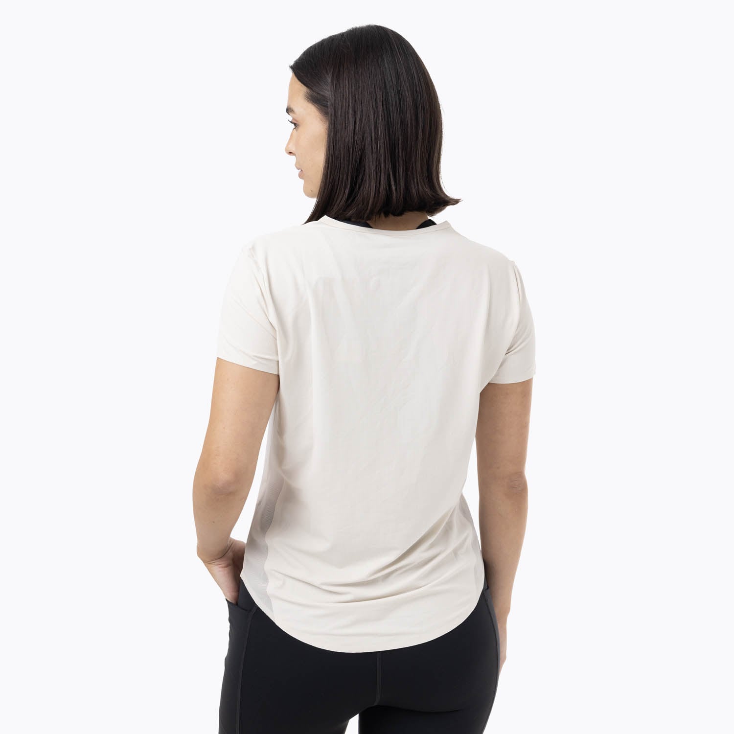 POLERA MC MUJER LIGHT WEIGHT TRAIL CREMA MERRELL - 4