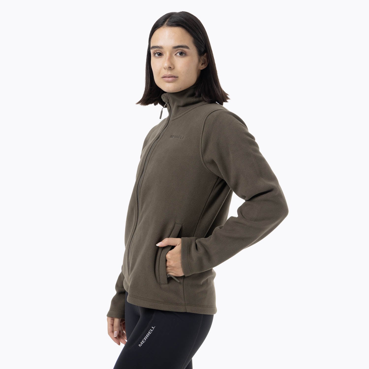 POLAR MUJER ALPA MICROFLEECE VERDE MERRELL - 2