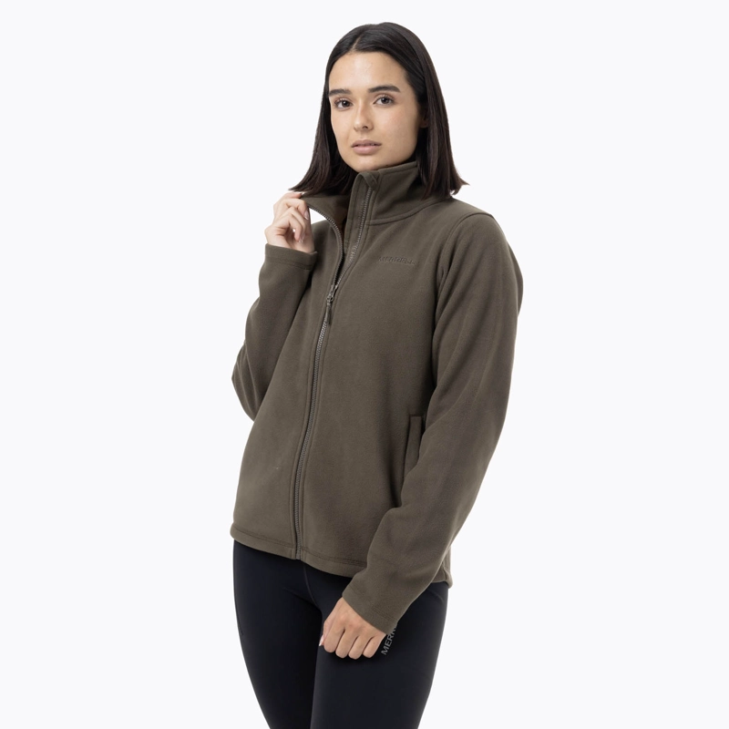 POLAR MUJER ALPA MICROFLEECE VERDE MERRELL - 4