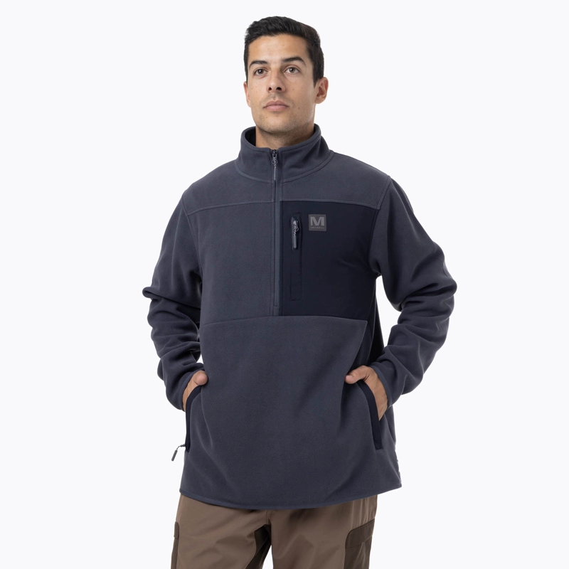 POLAR HOMBRE DECHES SNAP MICROFLEECE  AZUL MERRELL - 1