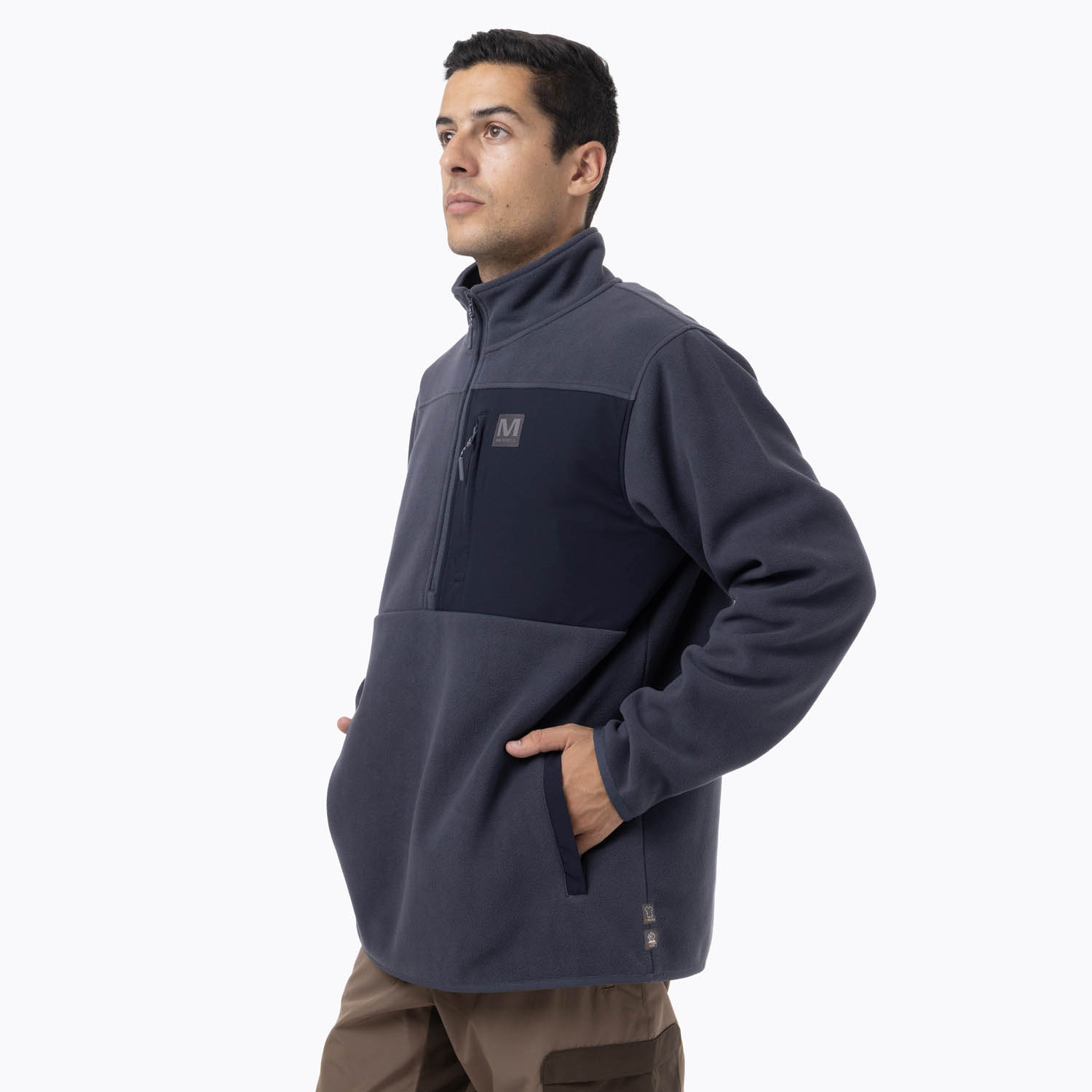 POLAR HOMBRE DECHES SNAP MICROFLEECE  AZUL MERRELL - 2