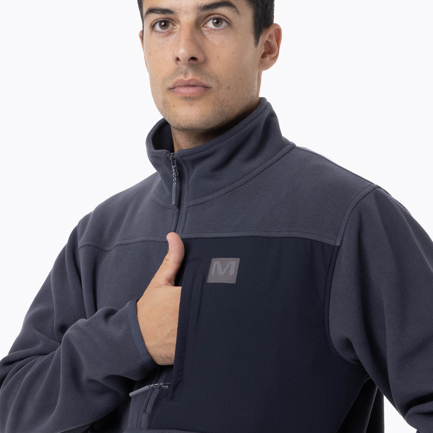 POLAR HOMBRE DECHES SNAP MICROFLEECE  AZUL MERRELL - 6