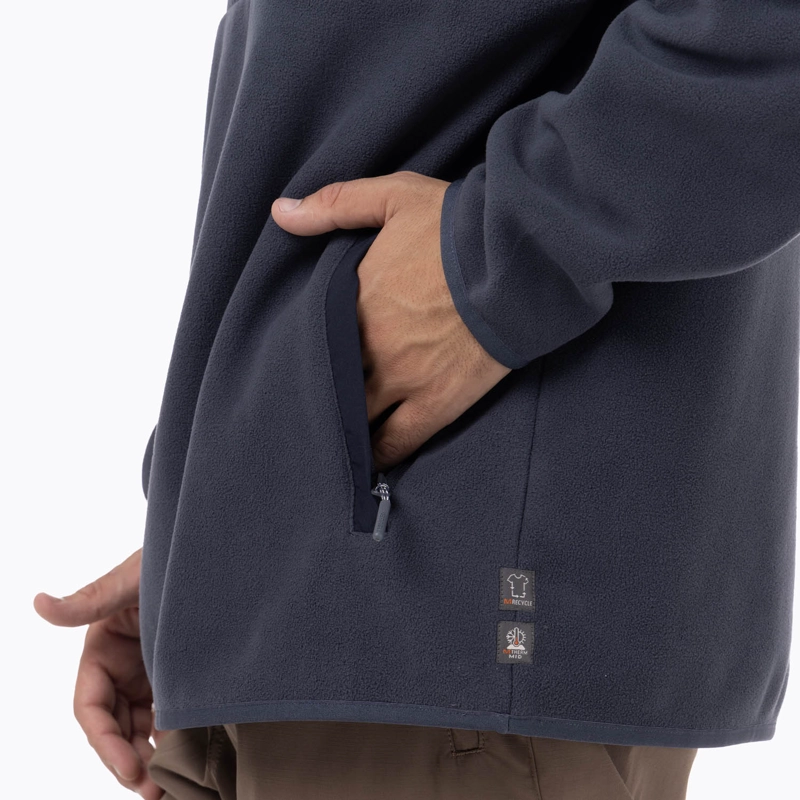 POLAR HOMBRE DECHES SNAP MICROFLEECE  AZUL MERRELL - 7