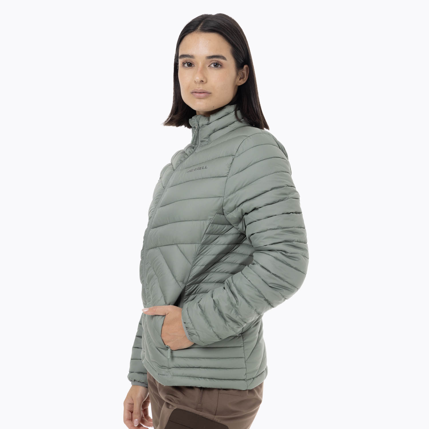 MERRELL PARKA MUJER FULL ZIPPER VERDE MERRELL