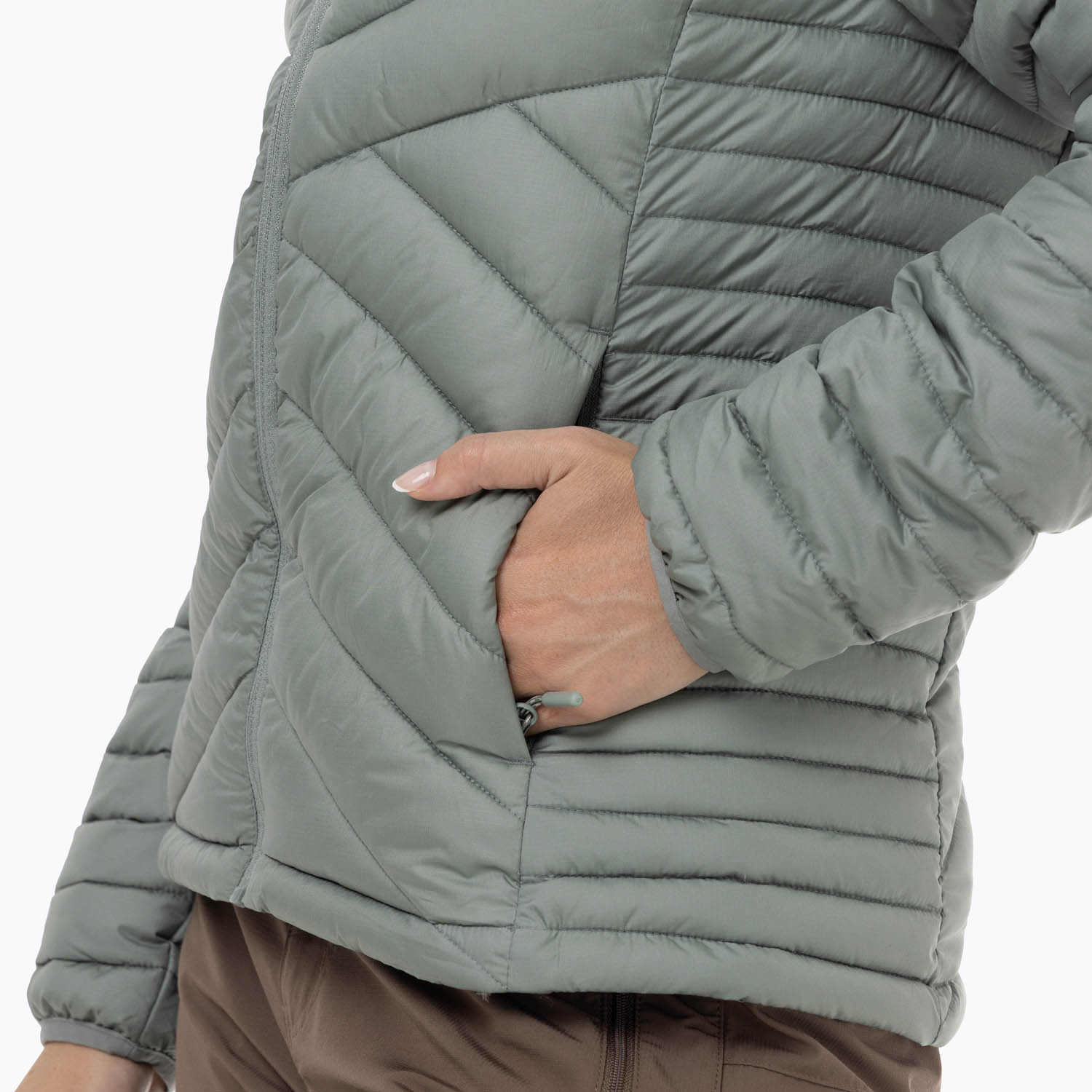 PARKA MUJER FULL ZIPPER VERDE MERRELL - 6