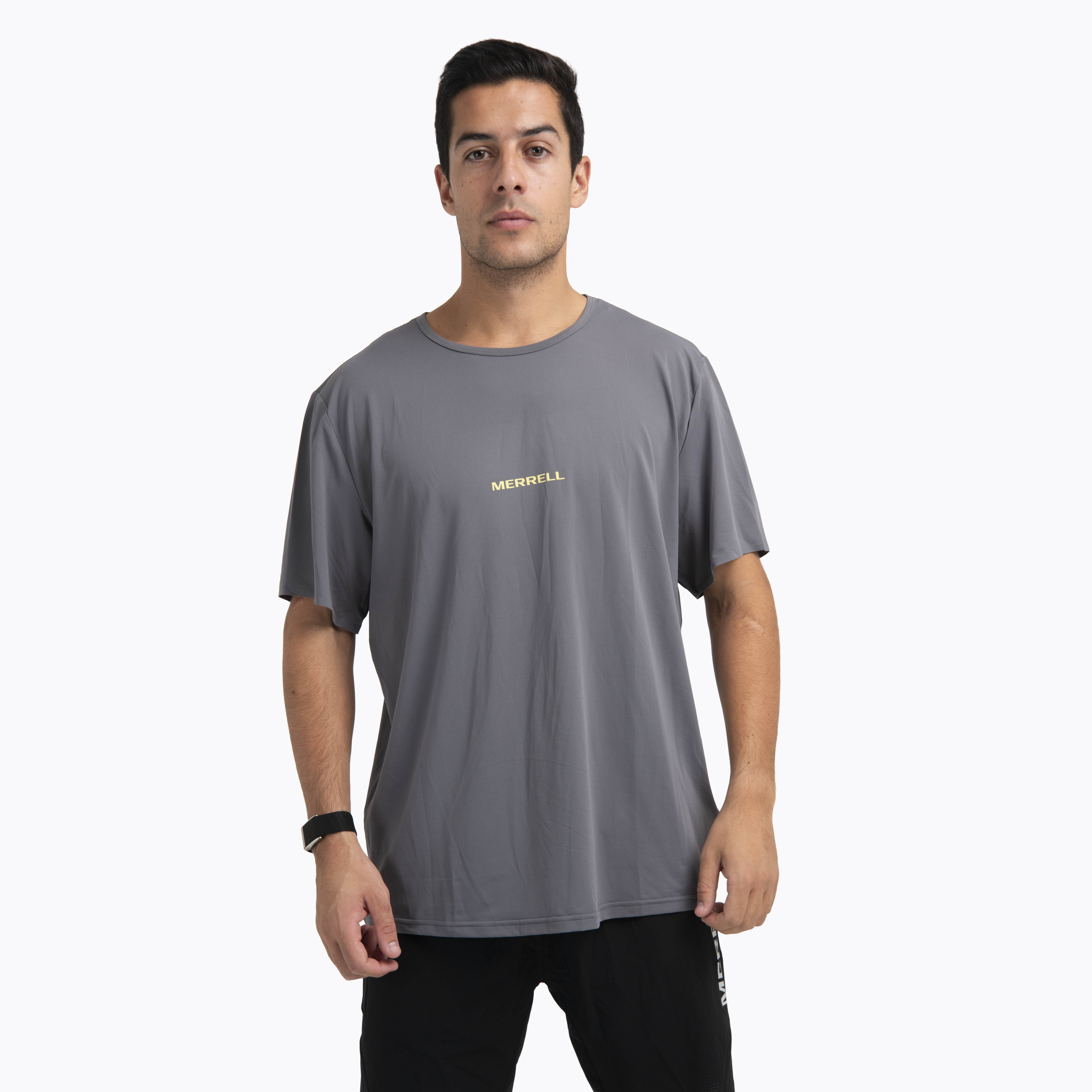 POLERA MC HOMBRE LIGHT WEIGHT TRAIL GRIS OSCURO MERRELL - 1