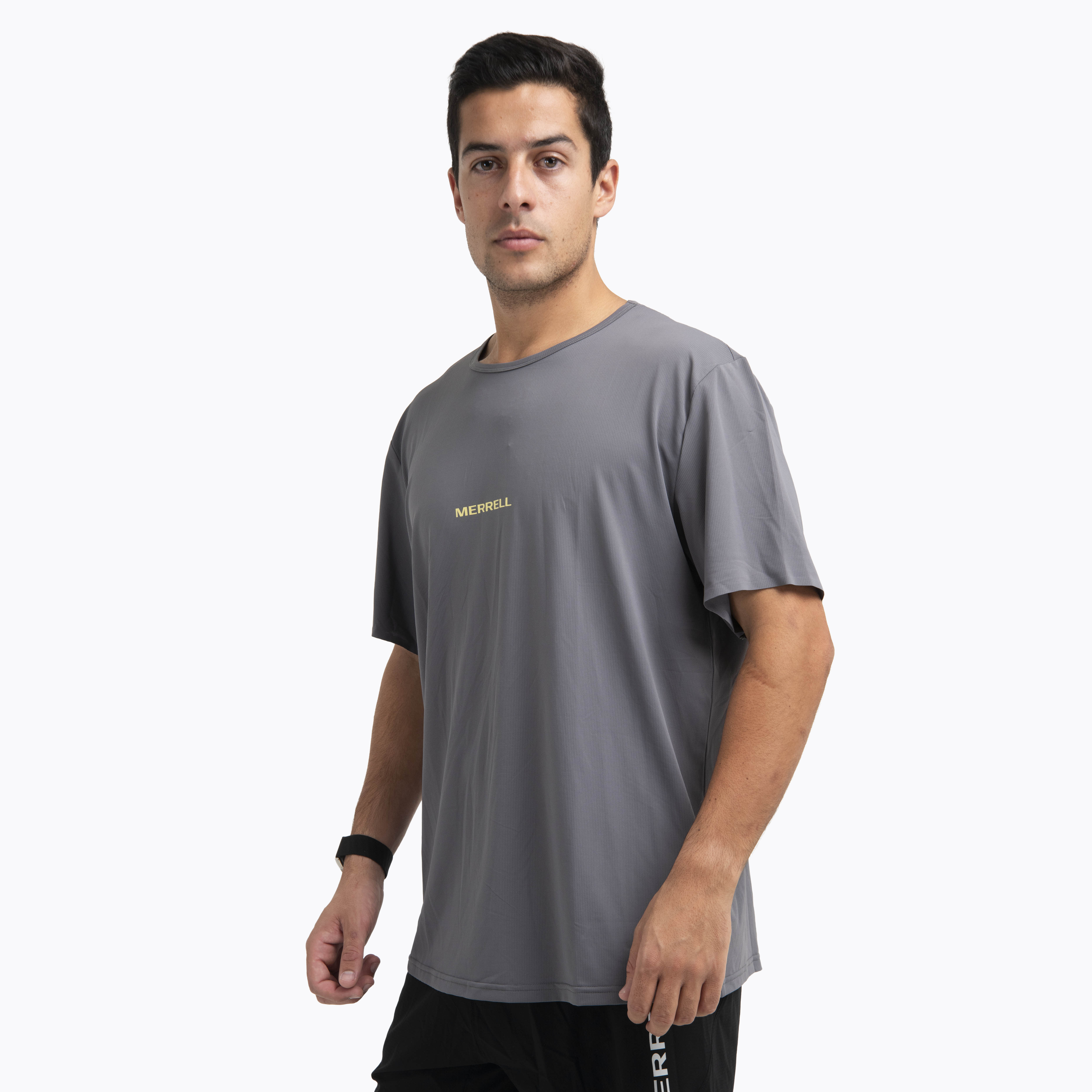 POLERA MC HOMBRE LIGHT WEIGHT TRAIL GRIS OSCURO MERRELL - 2