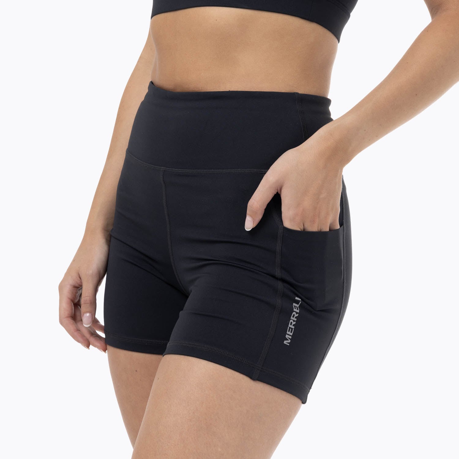 SHORT MUJER HIGH RISE NEGRO MERRELL - 1