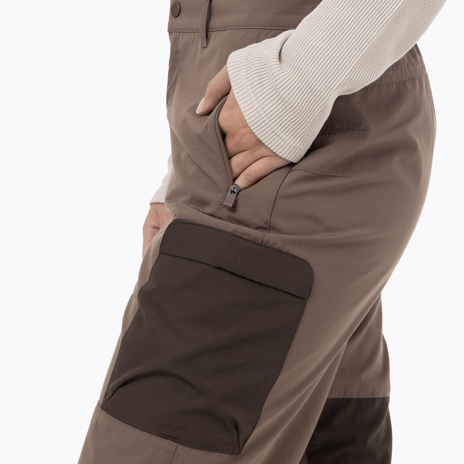 PANTALON MUJER TECHN WITH PRE-SHAPED KNEES CAFE  MERRELL - 5