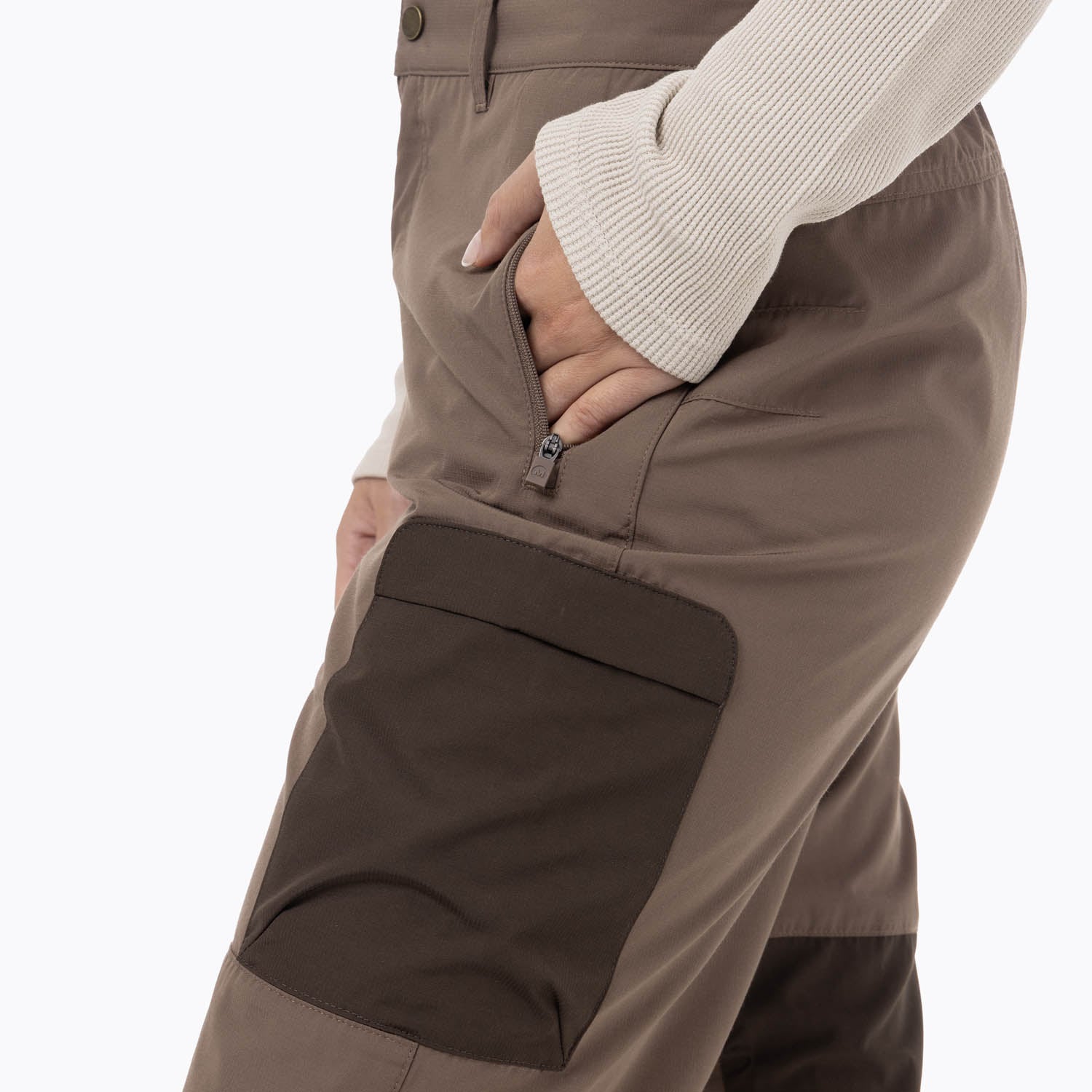 PANTALON MUJER TECHN WITH PRE-SHAPED KNEES CAFE  MERRELL - 5