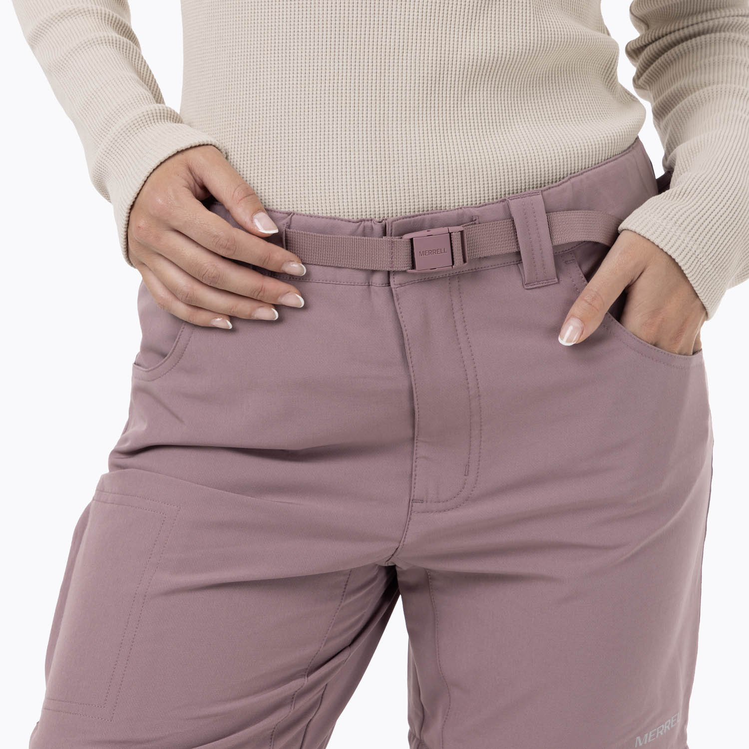 PANTALON MUJER 4 WAY SPANDEX MORADO MERRELL - 5