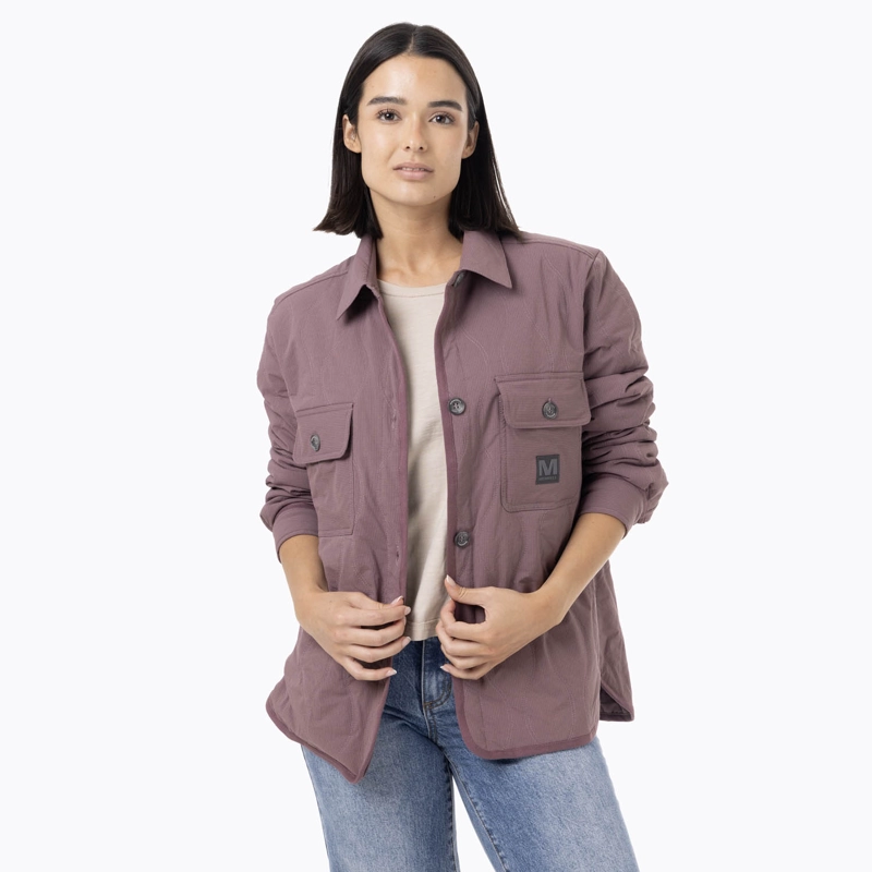 MERRELL CHAQUETA MUJER FULL ZIPPER MORADO MERRELL