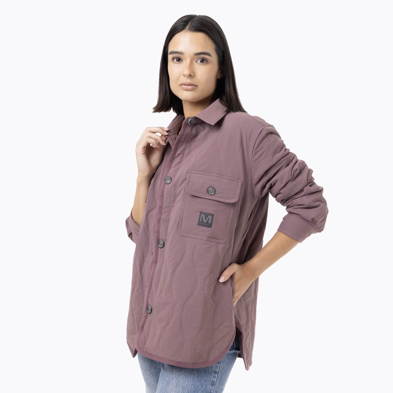 CHAQUETA MUJER FULL ZIPPER MORADO MERRELL - 4