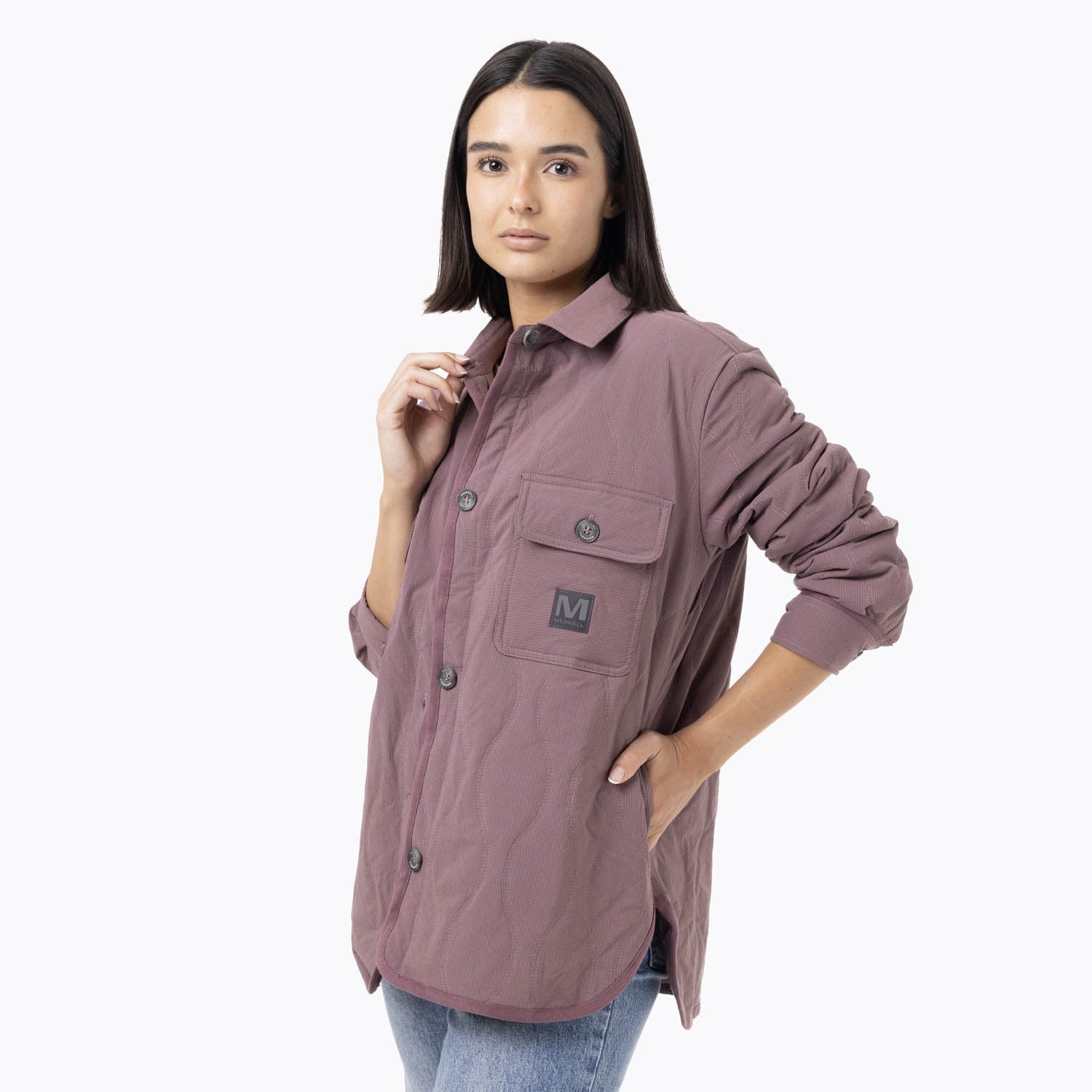 CHAQUETA MUJER FULL ZIPPER MORADO MERRELL - 4