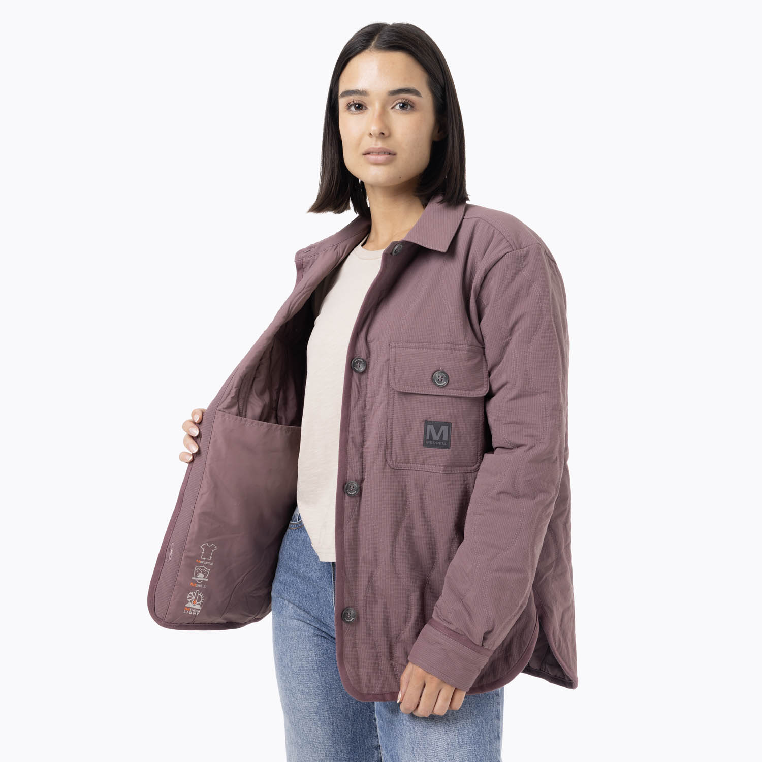 CHAQUETA MUJER FULL ZIPPER MORADO MERRELL - 6