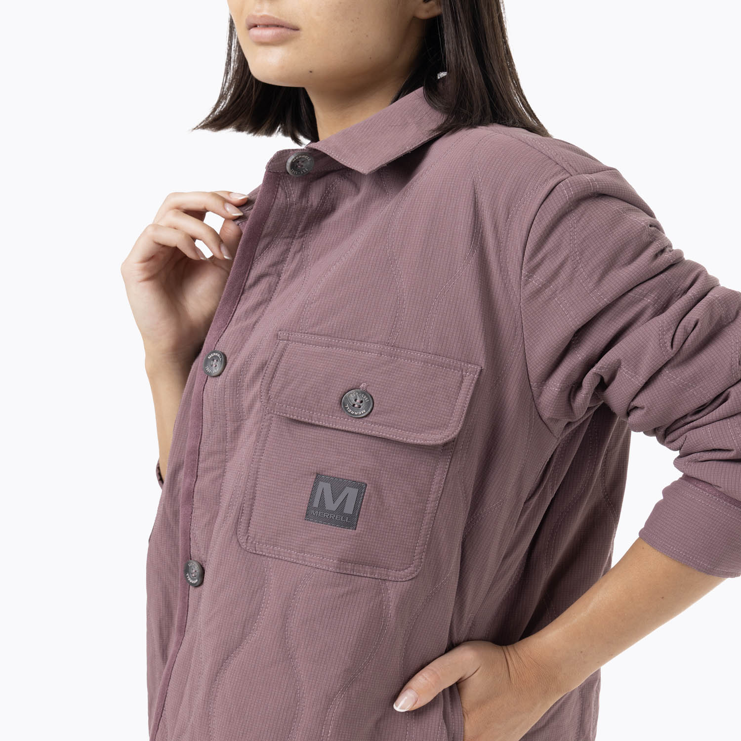 CHAQUETA MUJER FULL ZIPPER MORADO MERRELL - 7
