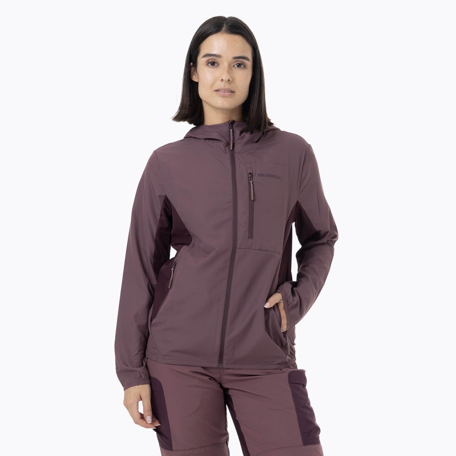 CORTAVIENTO MUJER TRAIL WIND MORADO MERRELL - 1