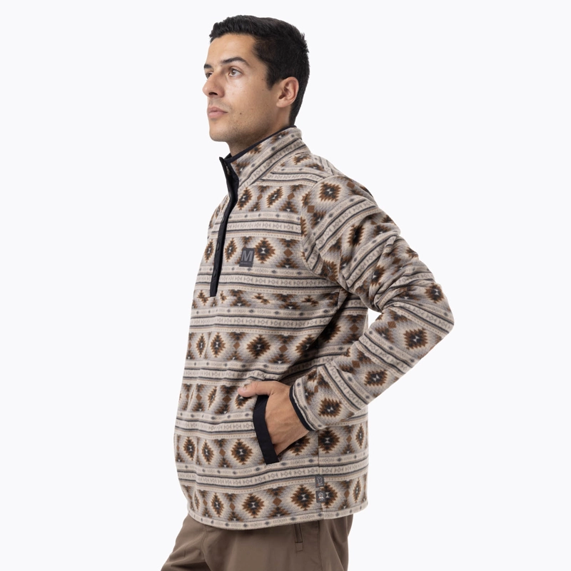 POLAR HOMBRE D FPRINT SNAP MICROFLEECE  GRIS MERRELL - 2
