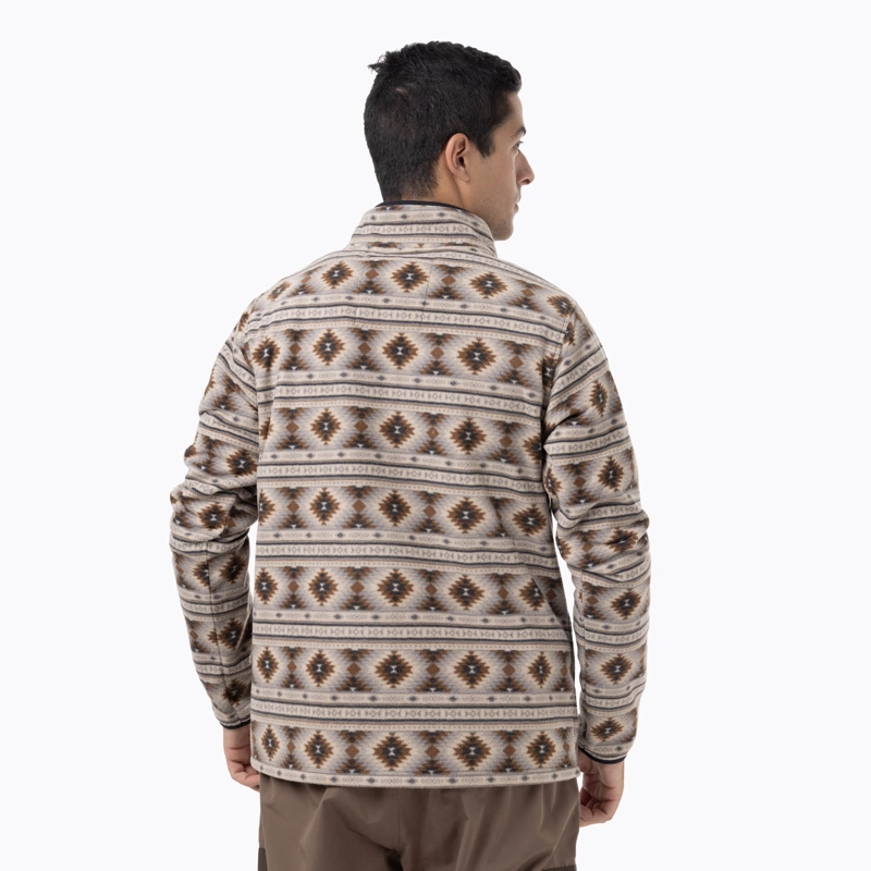 POLAR HOMBRE D FPRINT SNAP MICROFLEECE  GRIS MERRELL - 4