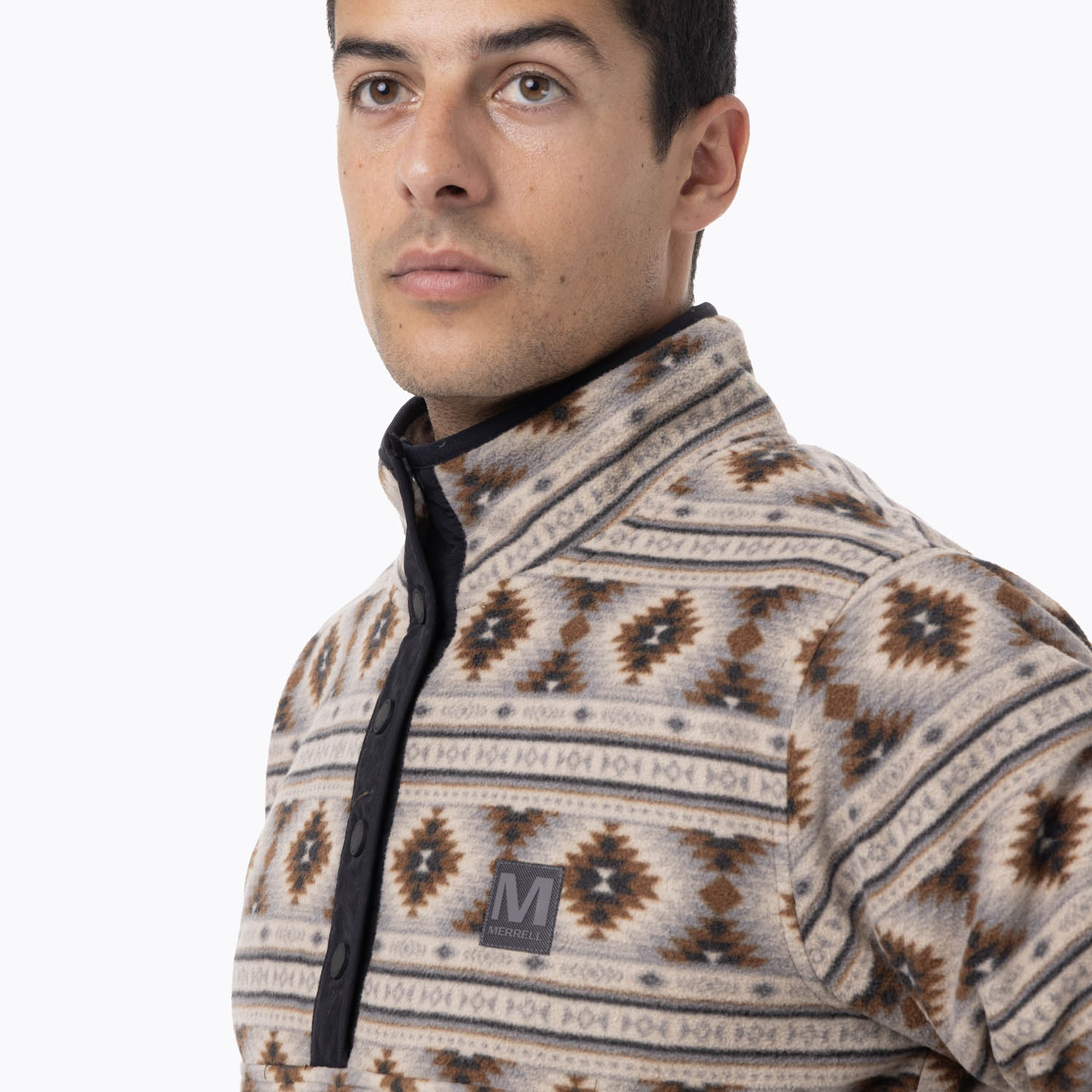 POLAR HOMBRE D FPRINT SNAP MICROFLEECE  GRIS MERRELL - 5