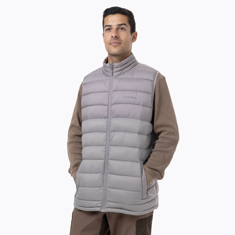 PARKA SIN MANGAS HOMBRE HAZEIS GRIS MERRELL - 1