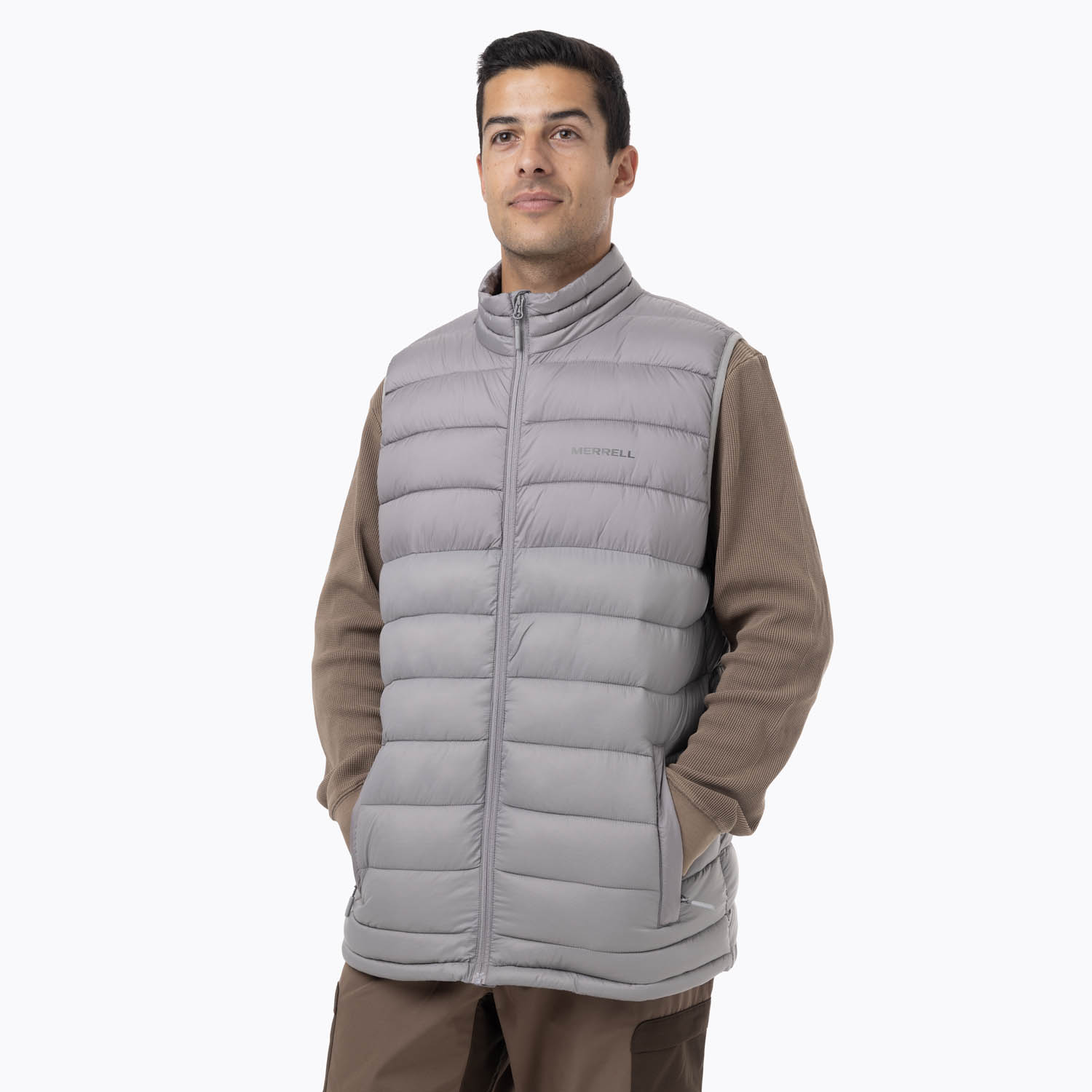 PARKA SIN MANGAS HOMBRE HAZEIS GRIS MERRELL - 1