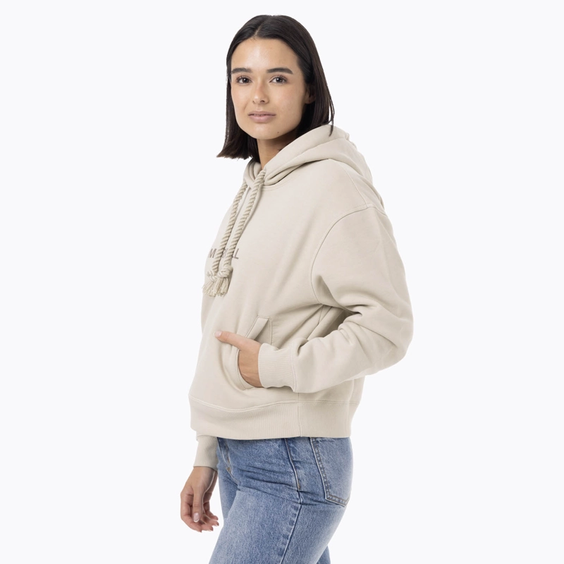 POLERON MUJER LOGO HOODIE BEIGE MERRELL - 2