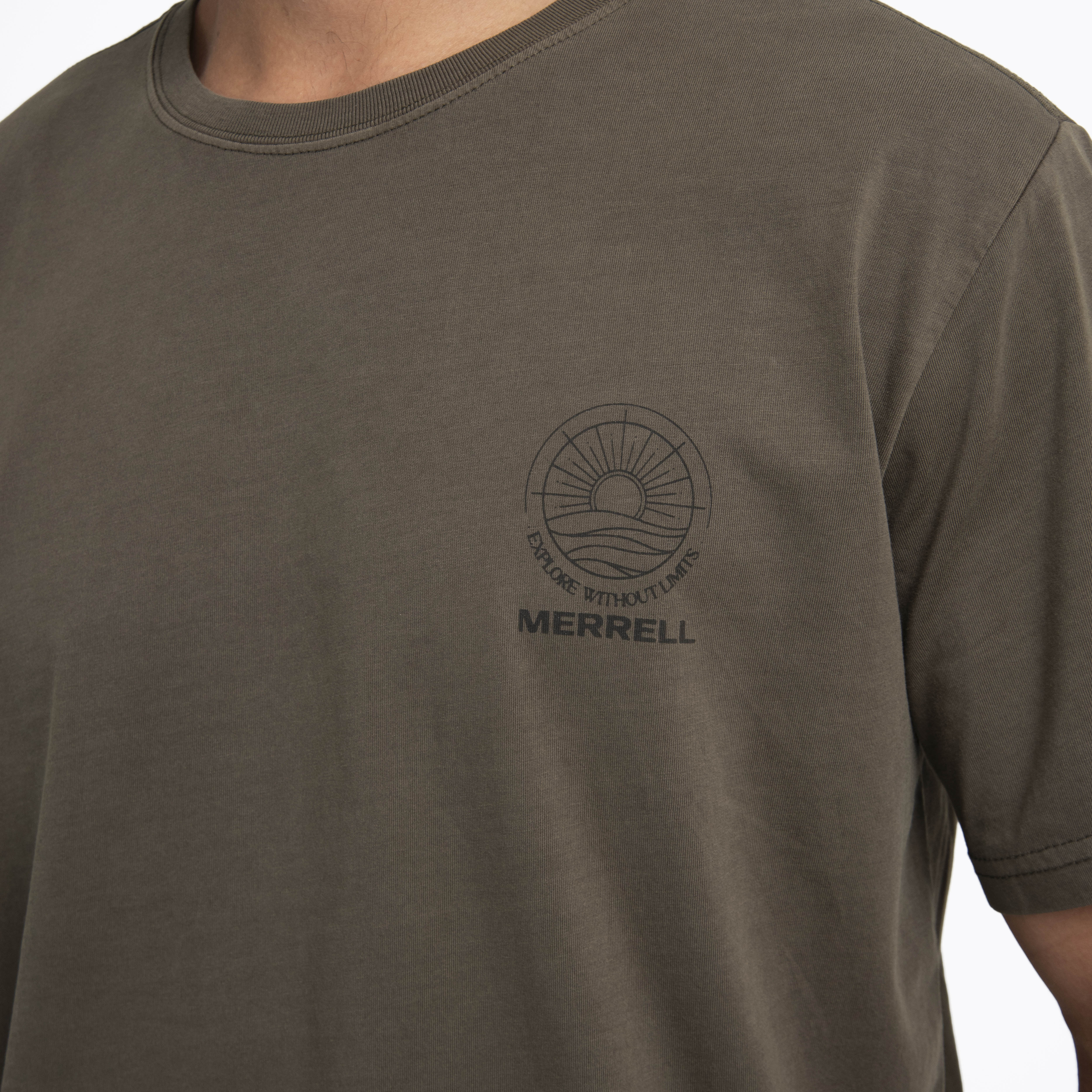 POLERA MANGA CORTA HOMBRE OECHES VERDE OSCURO MERRELL - 5