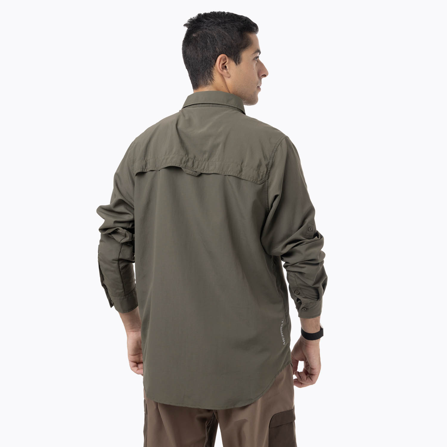 CAMISA MANGA LARGA HOMBRE KUSKOV VERDE MERRELL - 4