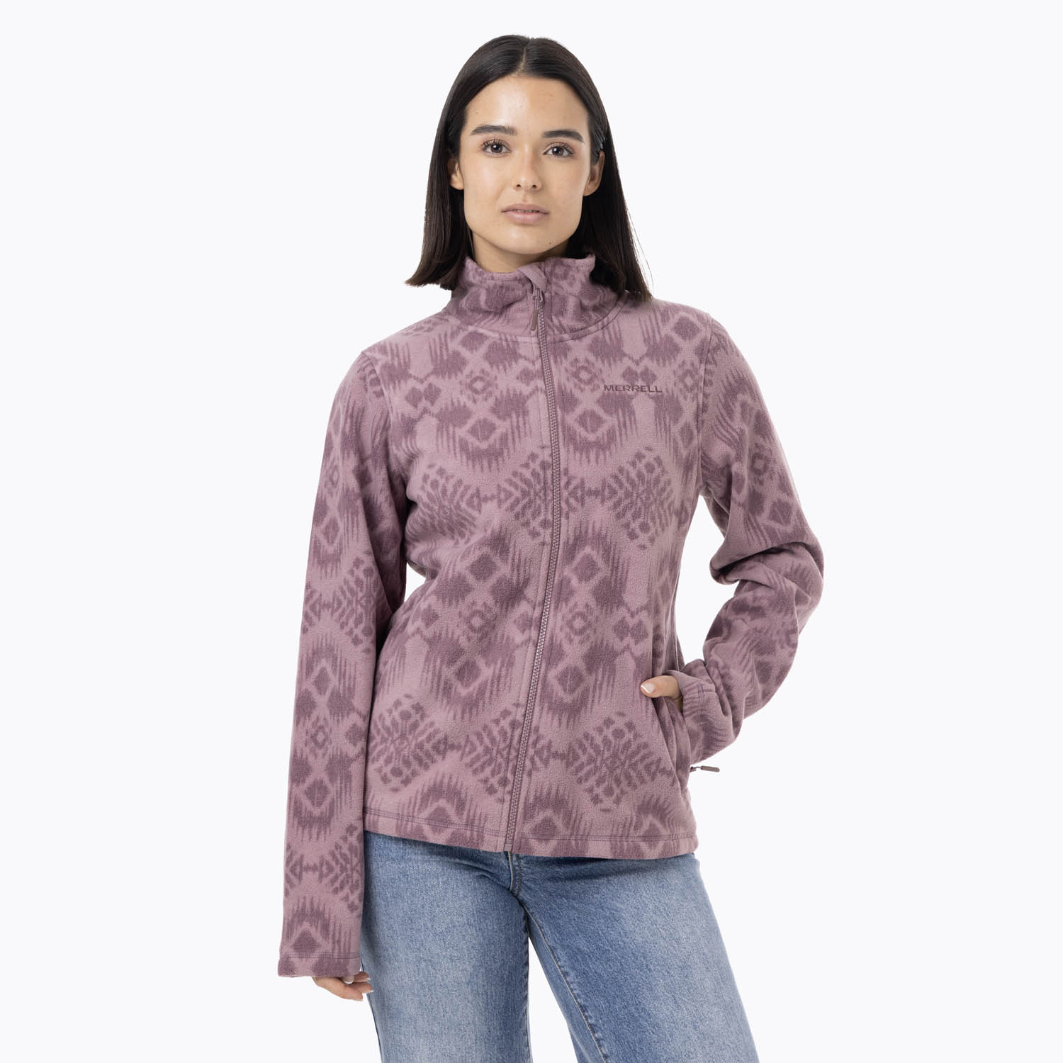 POLAR MUJER ALPA MICROFLEECE MORADO MERRELL - 1