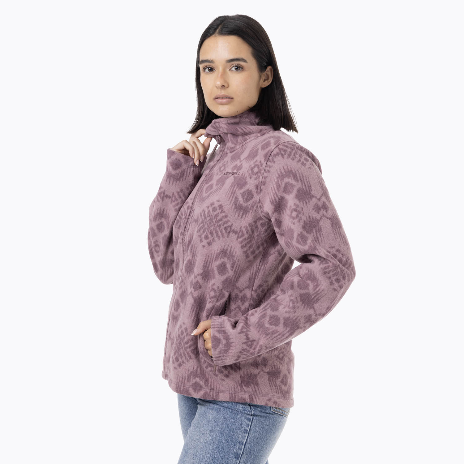 POLAR MUJER ALPA MICROFLEECE MORADO MERRELL - 2